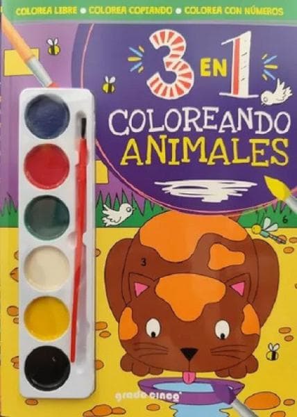 3 EN 1 COLOREANDO ANIMALES